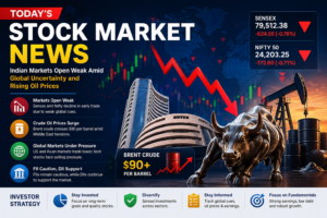 Indian Markets Open Weak Amid Global Uncertainty and Rising Oil Prices